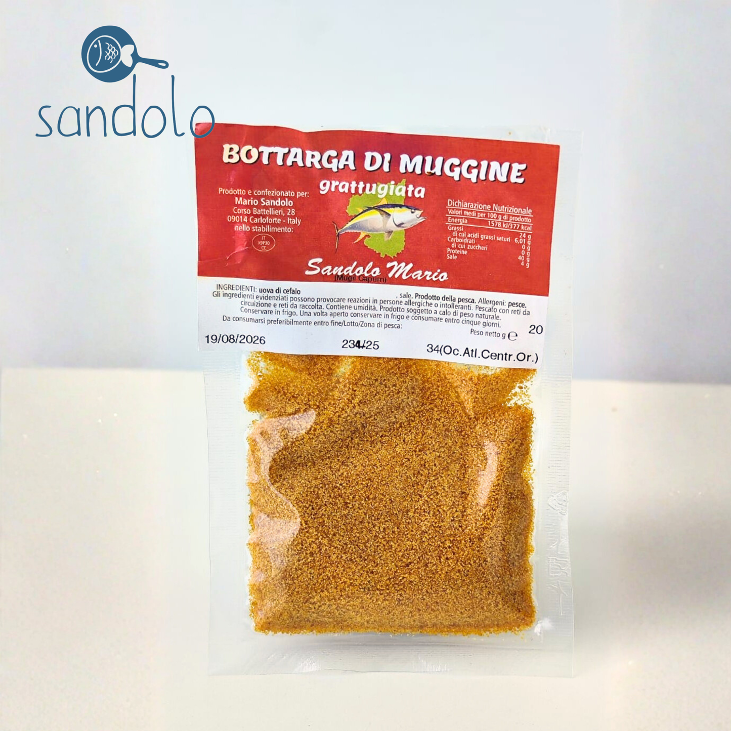Bottarga di muggine grattugiata 20g