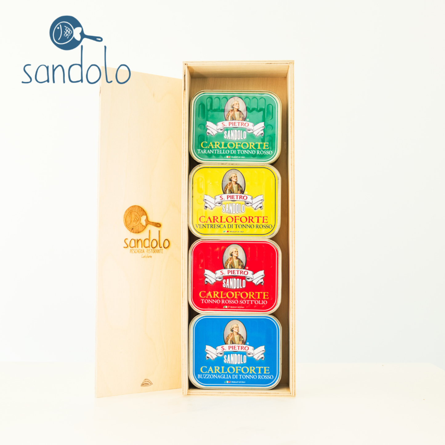 Cofanetto in legno Sandolo da 4 pezzi